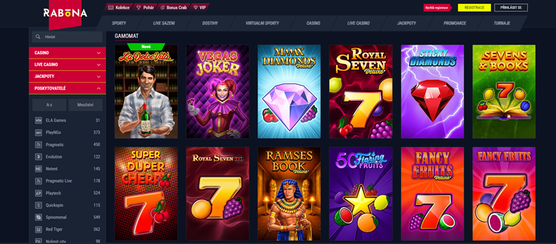 Rabona Hry od Gamomat