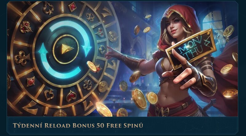 Týdenní reload bonus v casinu Slotuna