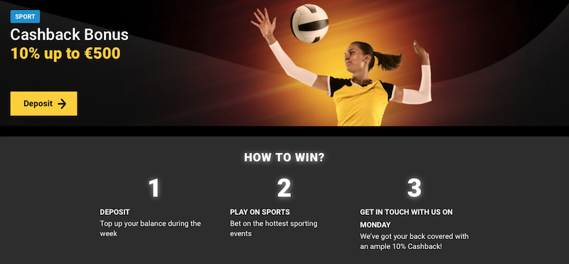 Cashback bonus v sázkové kanceláři ZetCasino