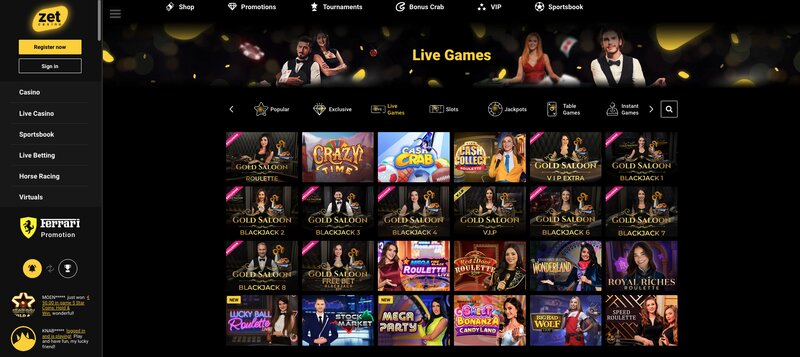 Blackjack v casinu ZetCasino