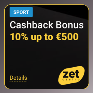 ZetCasino – Cashback-Bonus