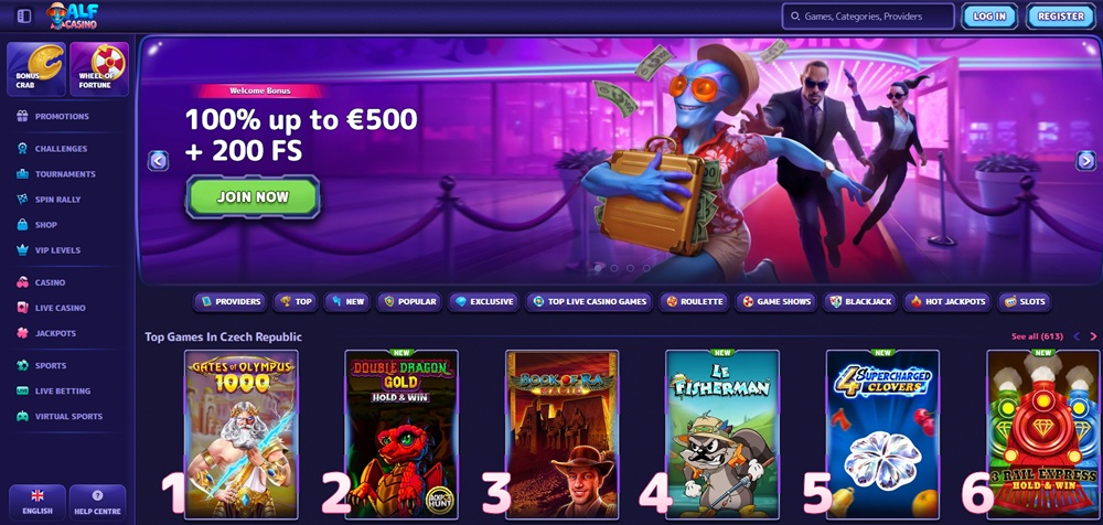 AlfCasino aplikace úvod en