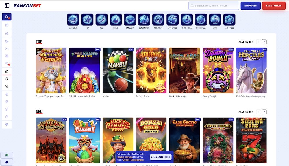 Bankonbet Spielautomaten