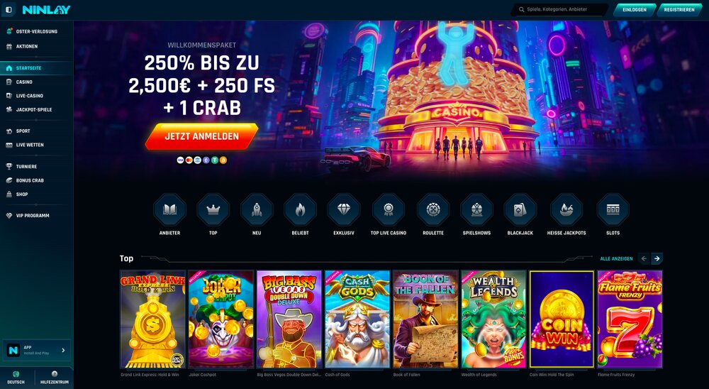 Ninlay Casino Startseite