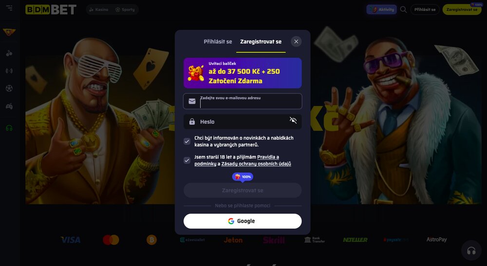 Bdmbet registrace