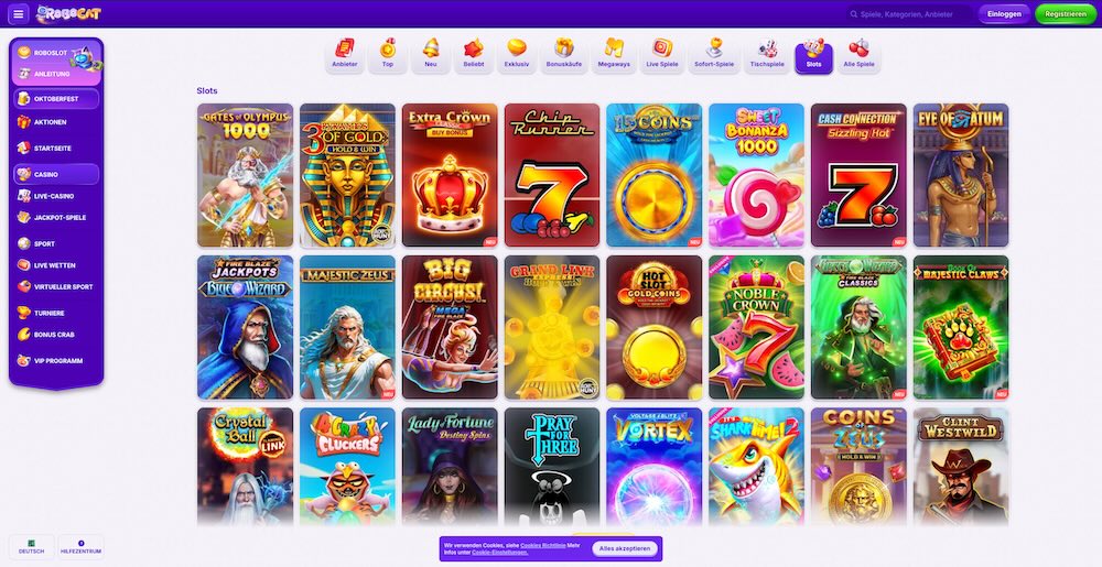 Robocat Spielautomaten