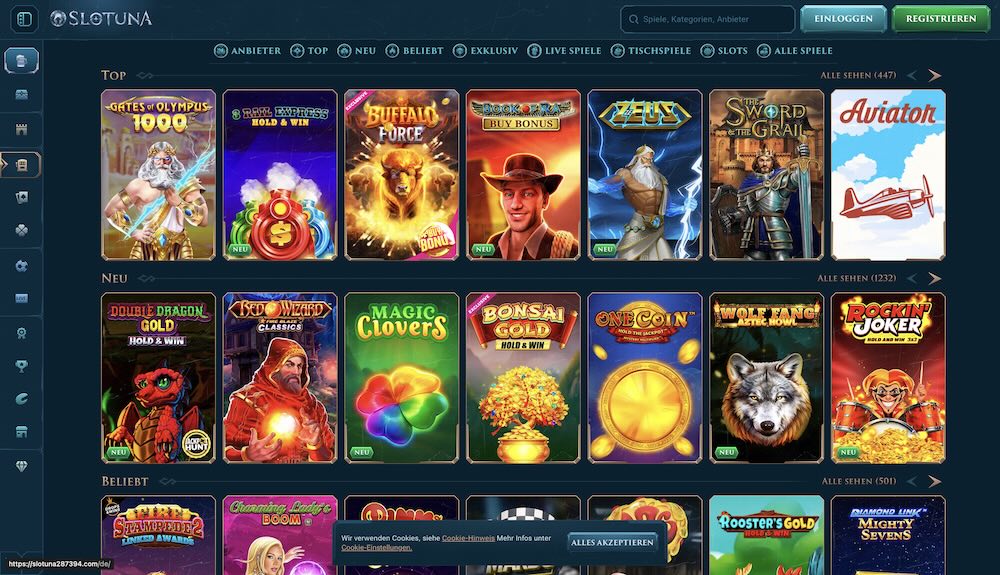 Slotuna Spielautomaten