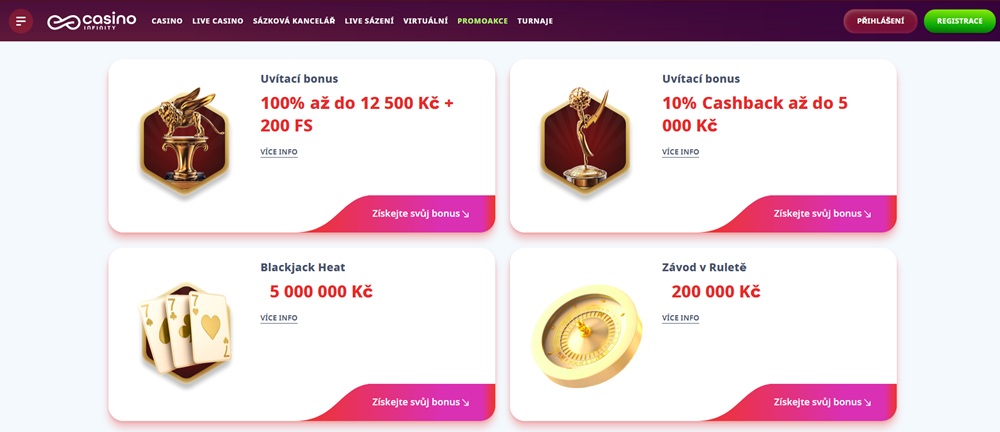 Casino Infinity Boni