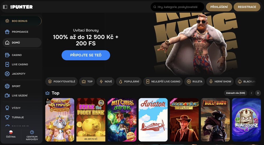 MrPunter casino homepage