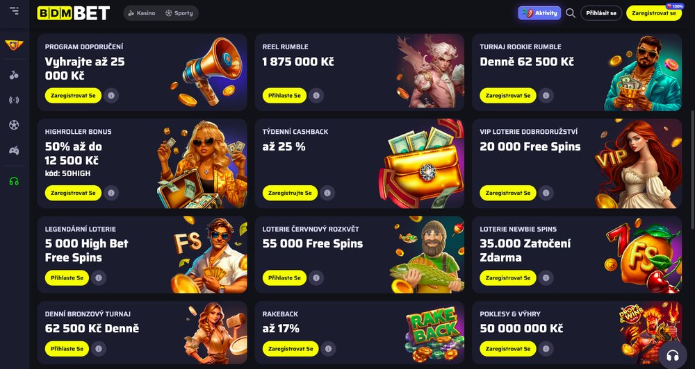 Bdmbet bonusy