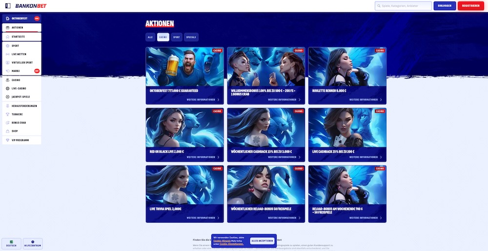 Bankonbet Freispiele 
