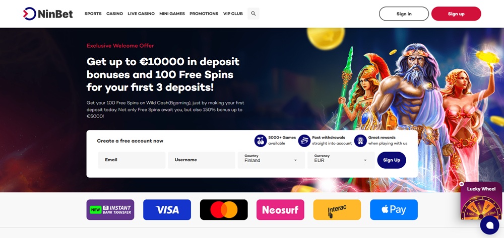 ninbet casino uvodni