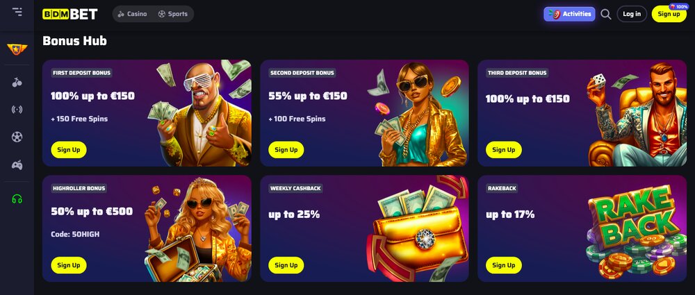 Bdmbet bonuses
