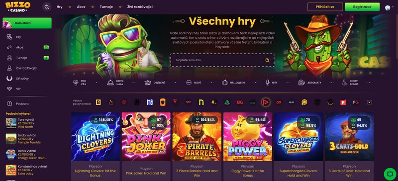 Hry od Playson v casinu Bizzo Casino