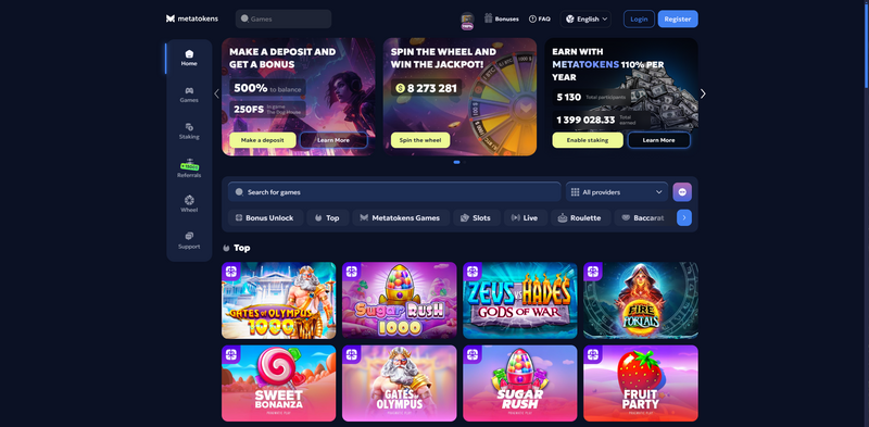 Metatokens casino