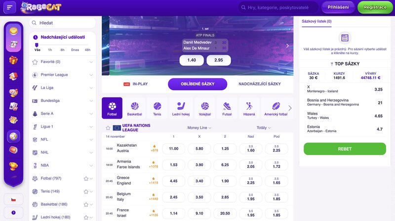 Casa de apuestas Robocat