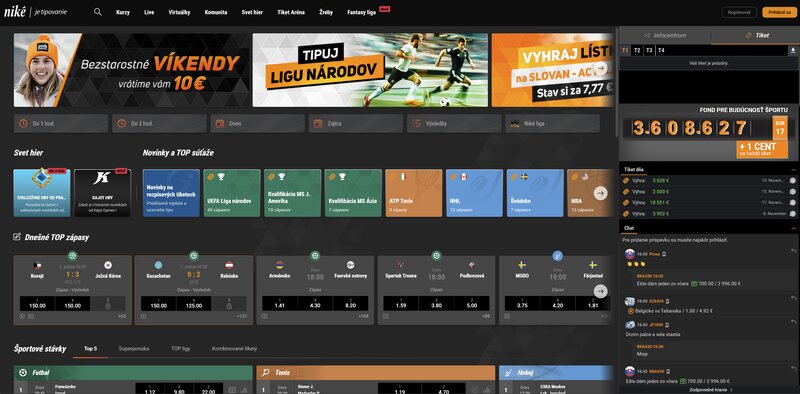 Sázková kancelář Niké