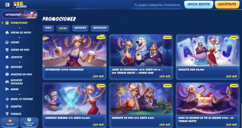 SGcasino bono sin depósito