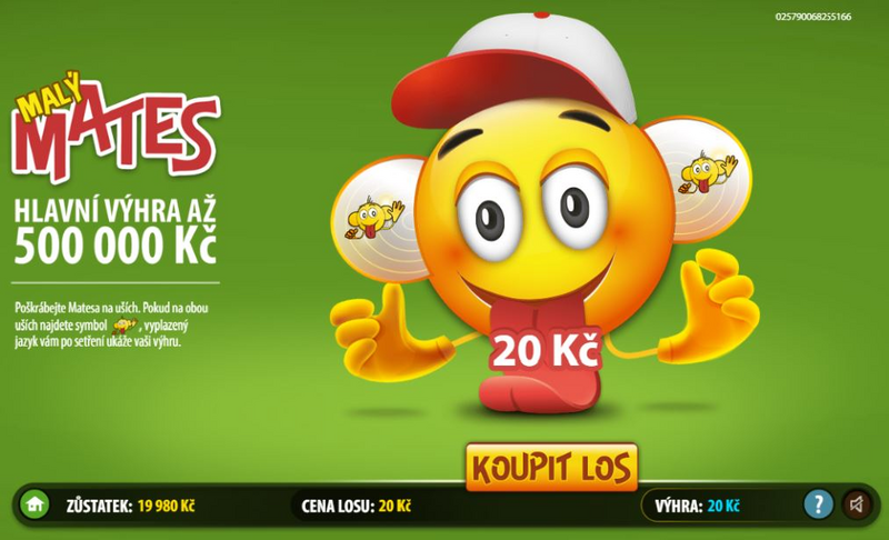 Stírací losy za 20 kč