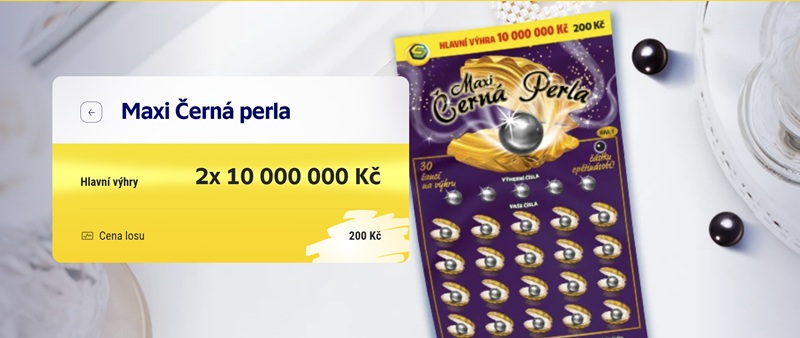 Stírací losy za 200 Kč