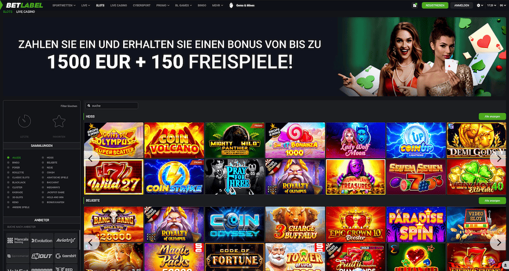 25922 BetLabel Spielautomaten