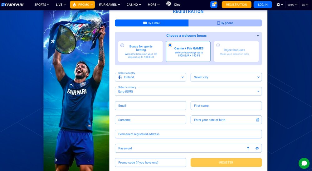 FairPari Registration