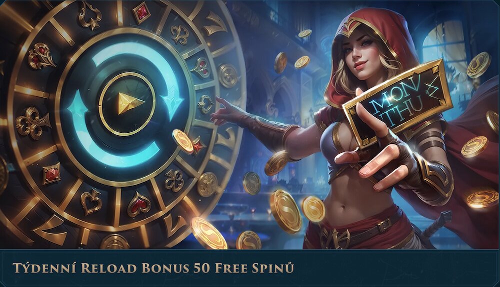 50 free spins zdarma