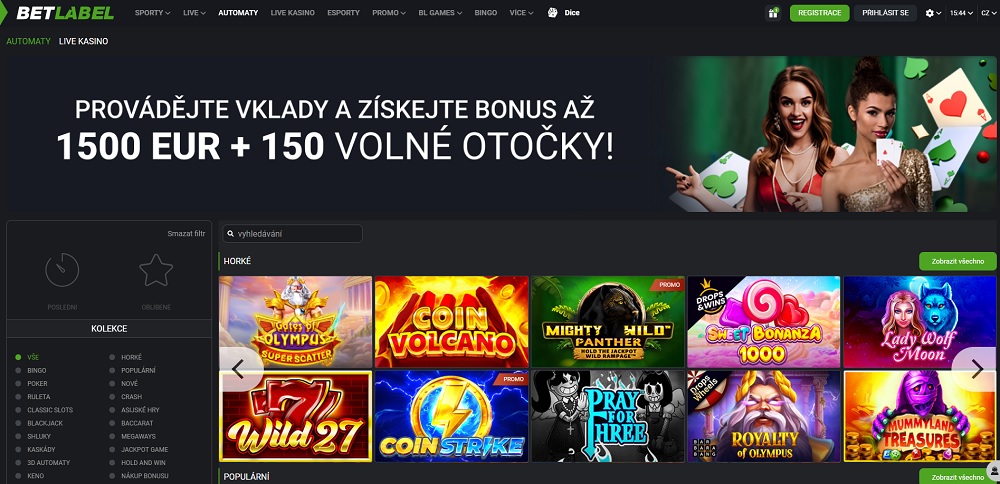 Betlabel casino náhled