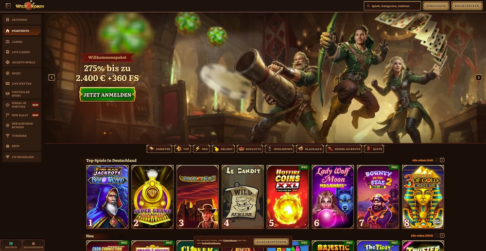 Wild Robin Casino Vorschau