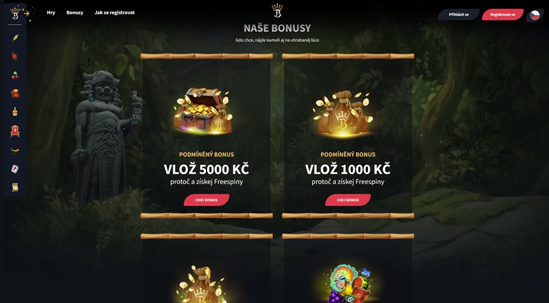 Bonver casino bonusy