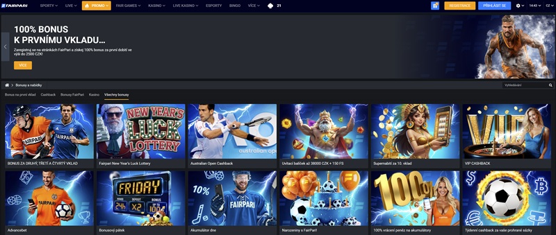 FairPari Übersicht der Top-Boni