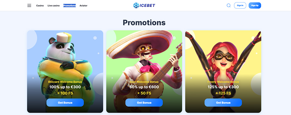 Icebet Casino bonusy [Přehled TOP bonusů]
