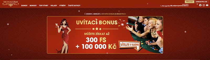 MONACObet bonusy
