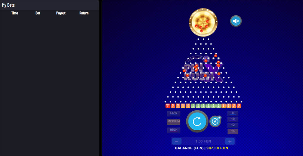 Pin Rush X [mini hra od 1x2gaming]