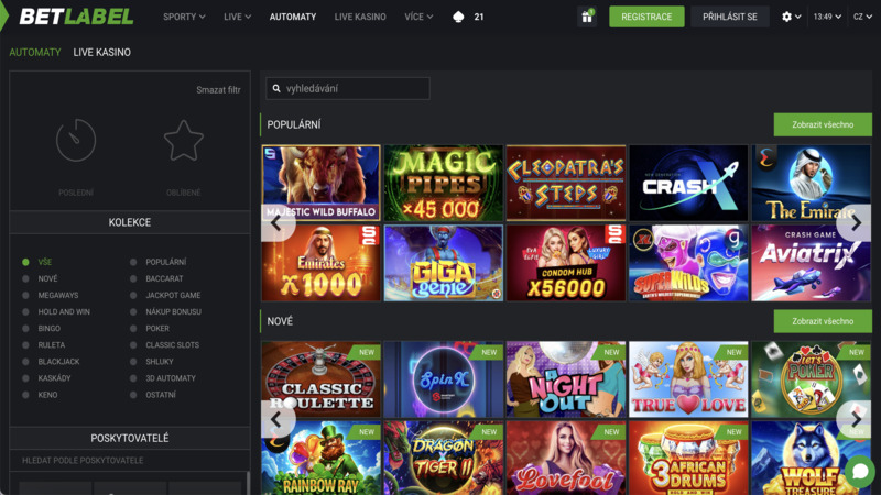 BetLabel casino preview