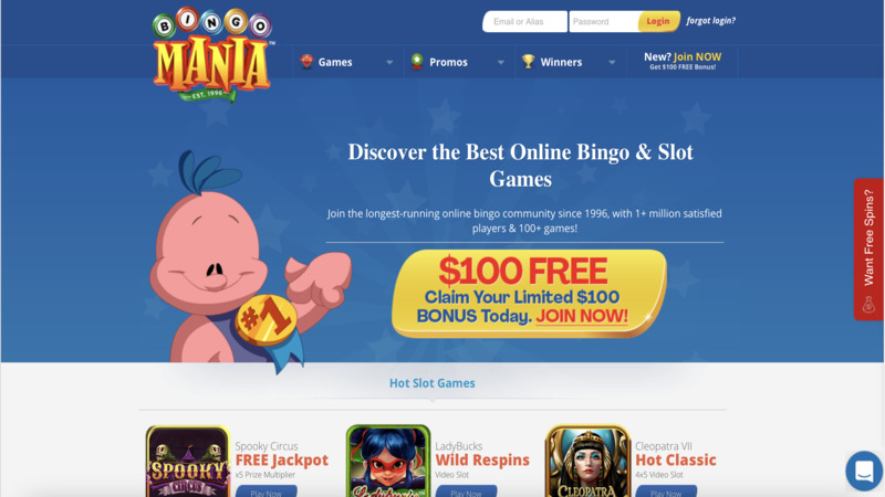 Bingo Mania casino náhled