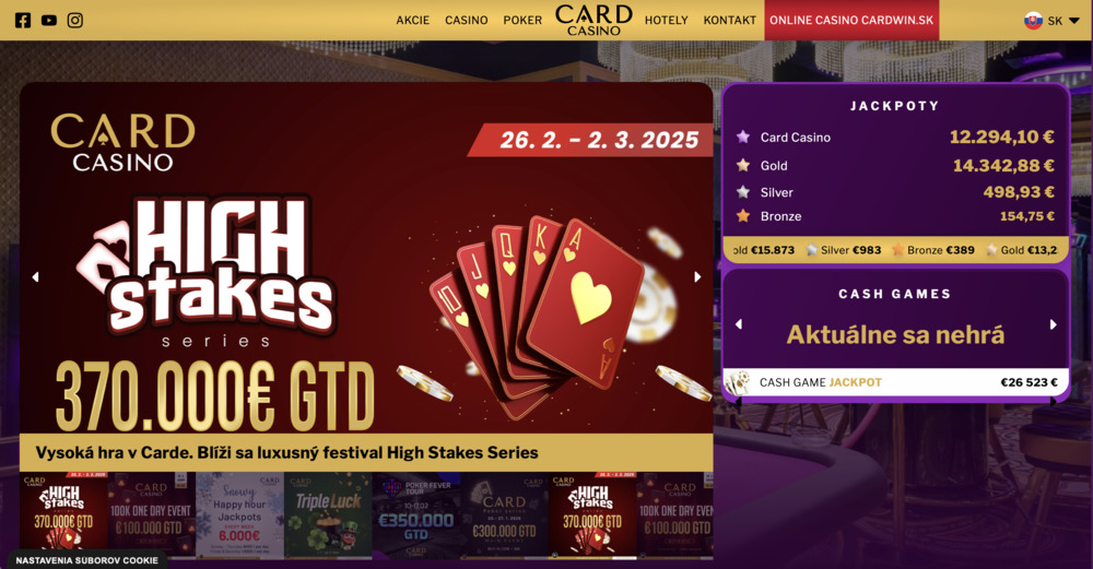 Card Casino Bratislava náhled