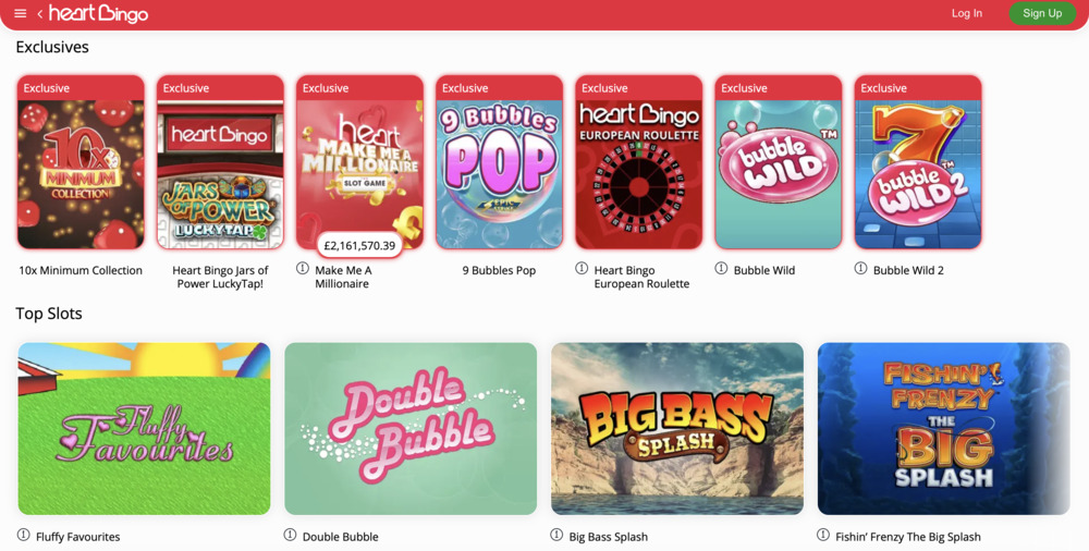 Heart Bingo casino náhled