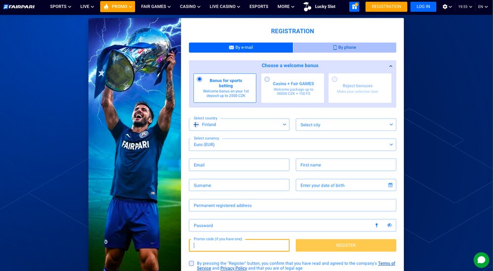 FairPari promo code registration