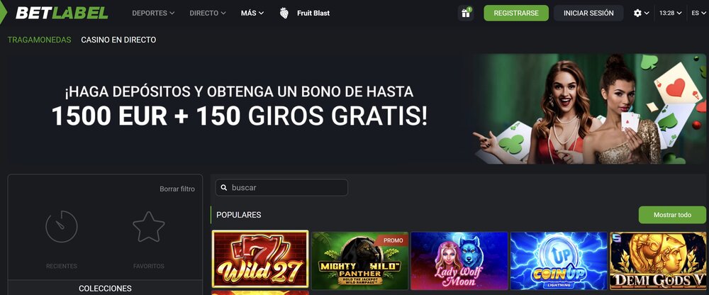 BetLabel giros gratis