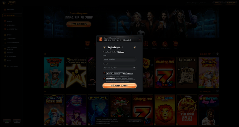 22545 Gransino Registrierung