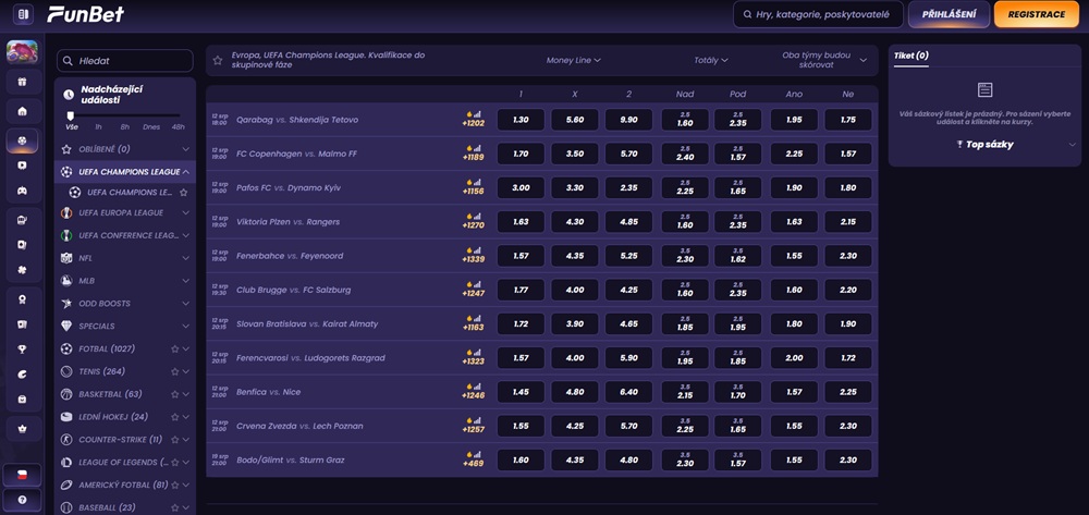 FunBet sázková kancelář