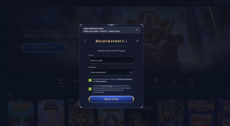 Cazeus Registration