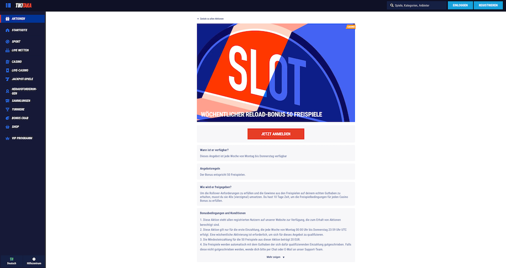 65779 TikiTaka Freispiele