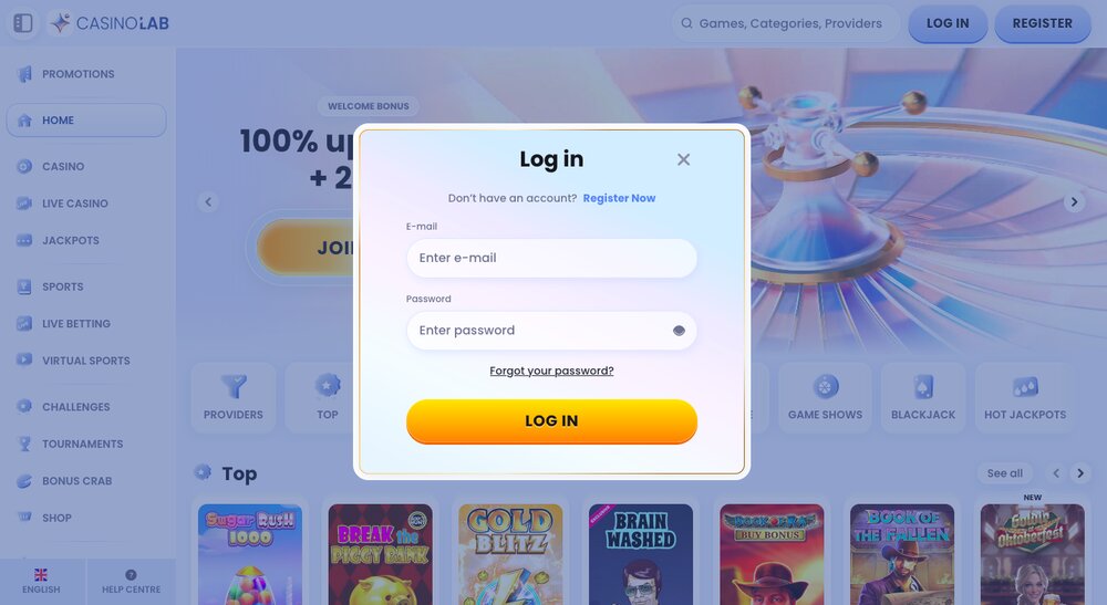 CasinoLab login