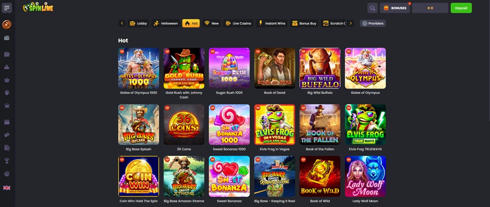 Spinline TOP automaty