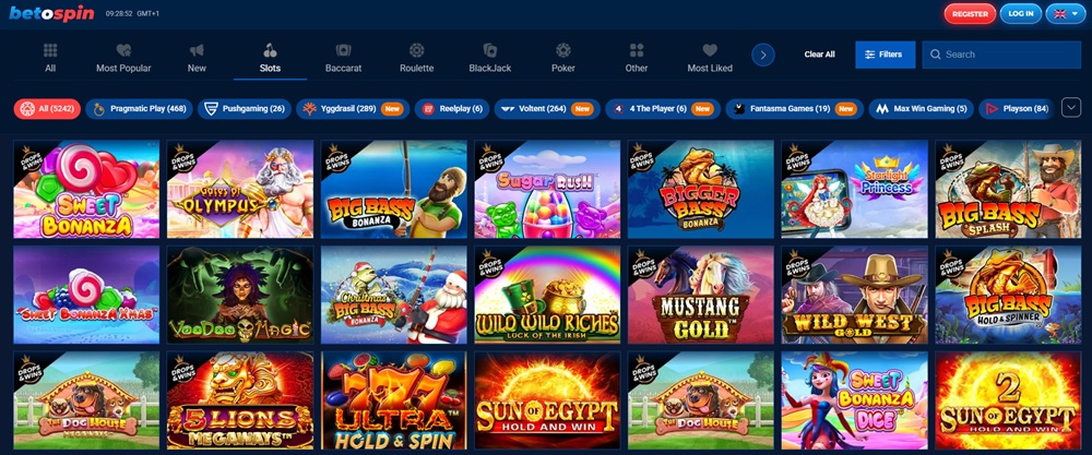 Nabídka automatů BetOspin