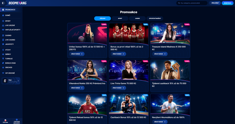 Boomerang Bet bonusy [únor 2025]