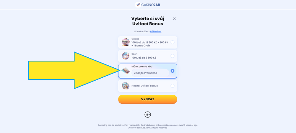 CasinoLab promo code 