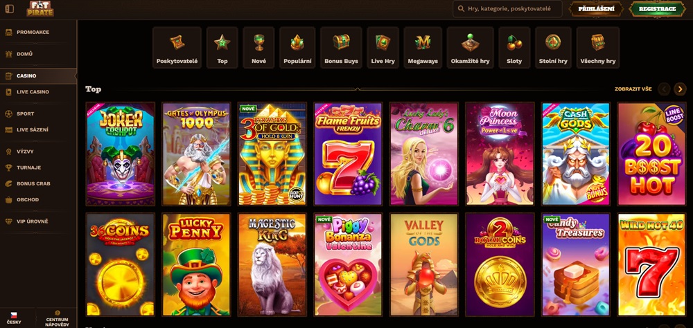 Nabídka výherních automatů